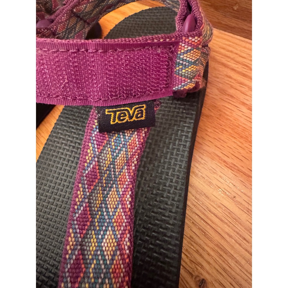 Teva Original Universal Purple Geometric Strappy Sandals Womens 9 1003987 - Picture 6 of 7